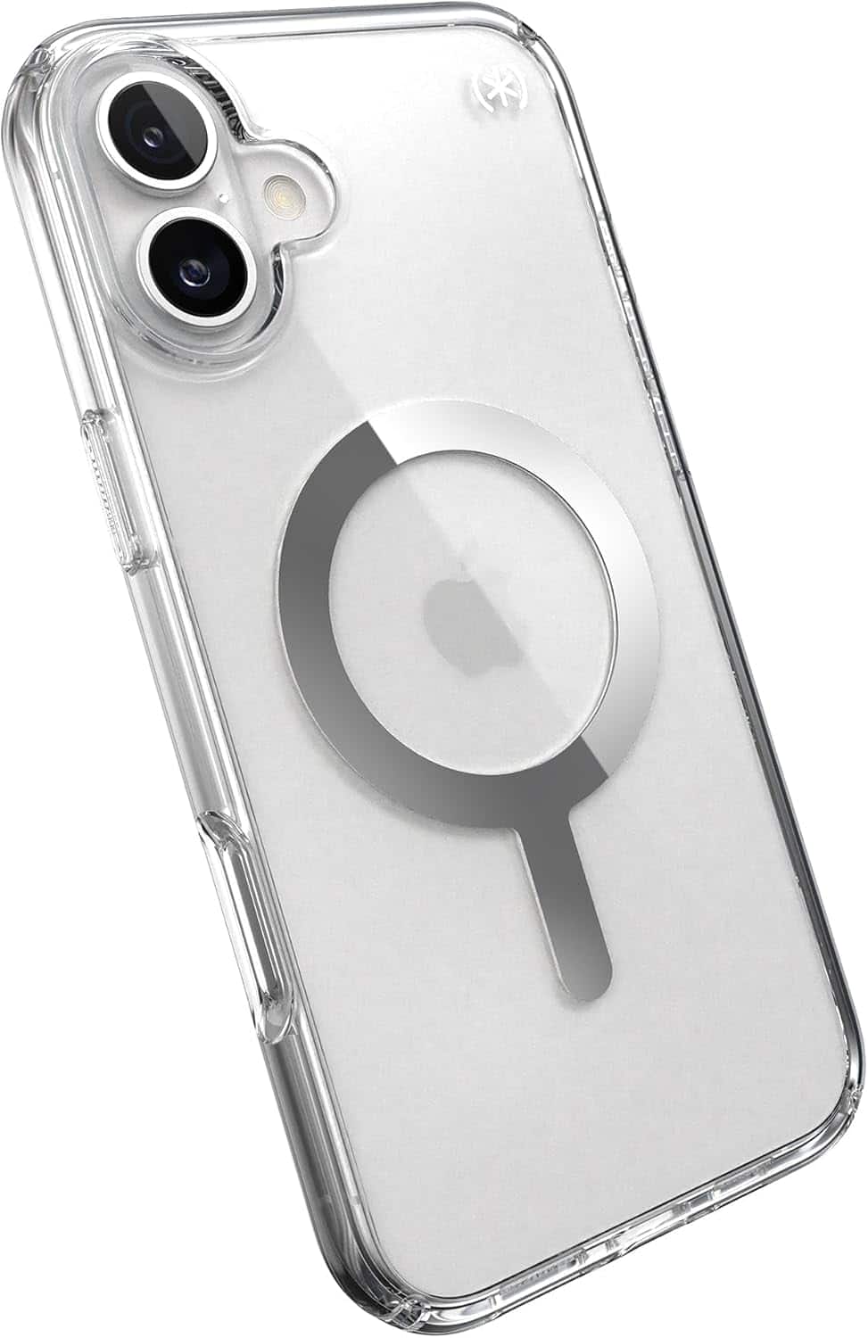 Speck - Presidio Perfect- with Chrome MagSafe Case - iPhone 16 Plus CASE - Clear