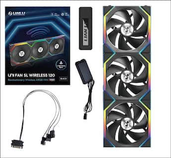 Lian Li UNI Fan SL Wireless 120mm ARGB Fan Triple Pack 2.4 GHz Lian Li UNI Fan SL Wireless 120mm ARGB Fan Triple Pack 2.4 GHz