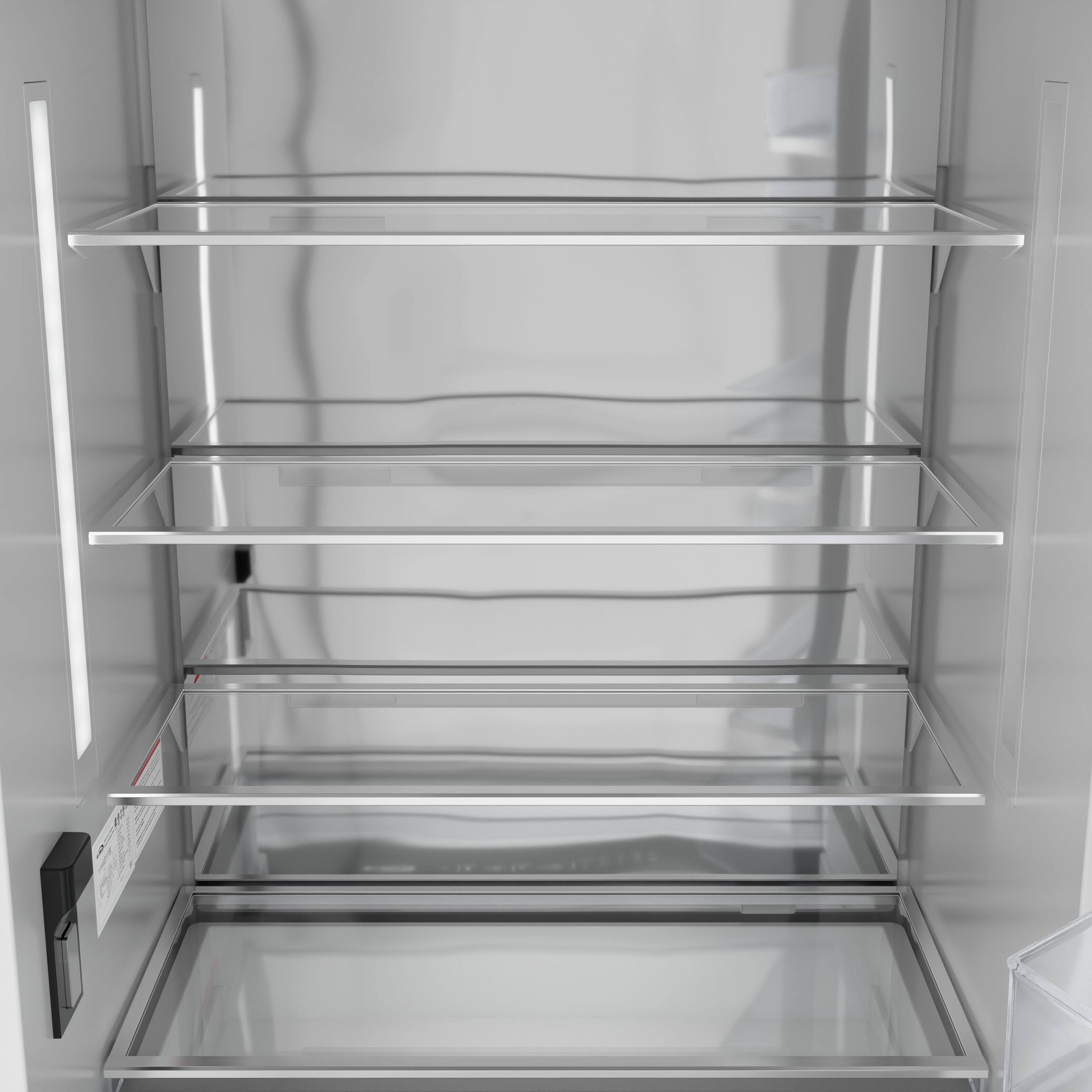Alt View 5. Koolmore - Panel Ready Column Refrigerator and Freezer, 30" Refrigerator and 24" Freezer - White.