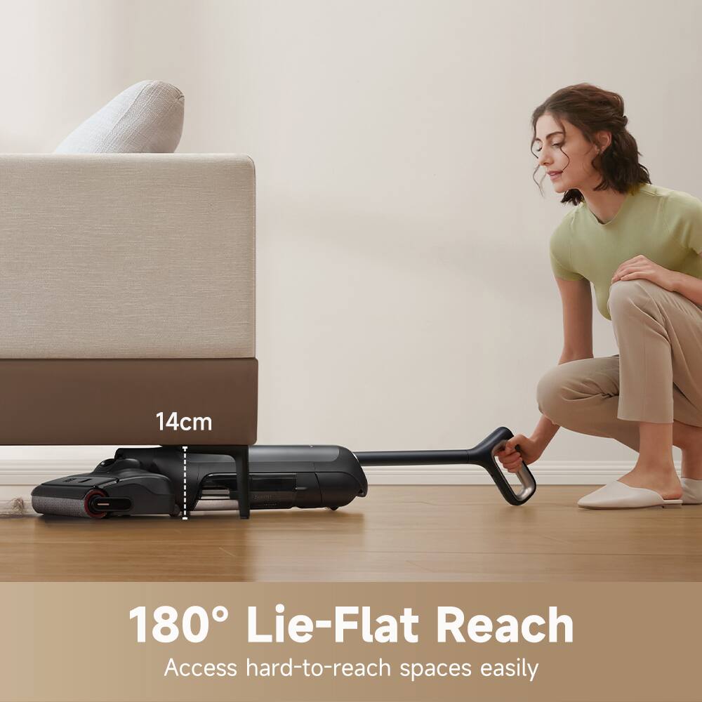 MOVA M10 Wet Dry Cordless Mop Vacuum, 18000Pa Suction, 180° Lie