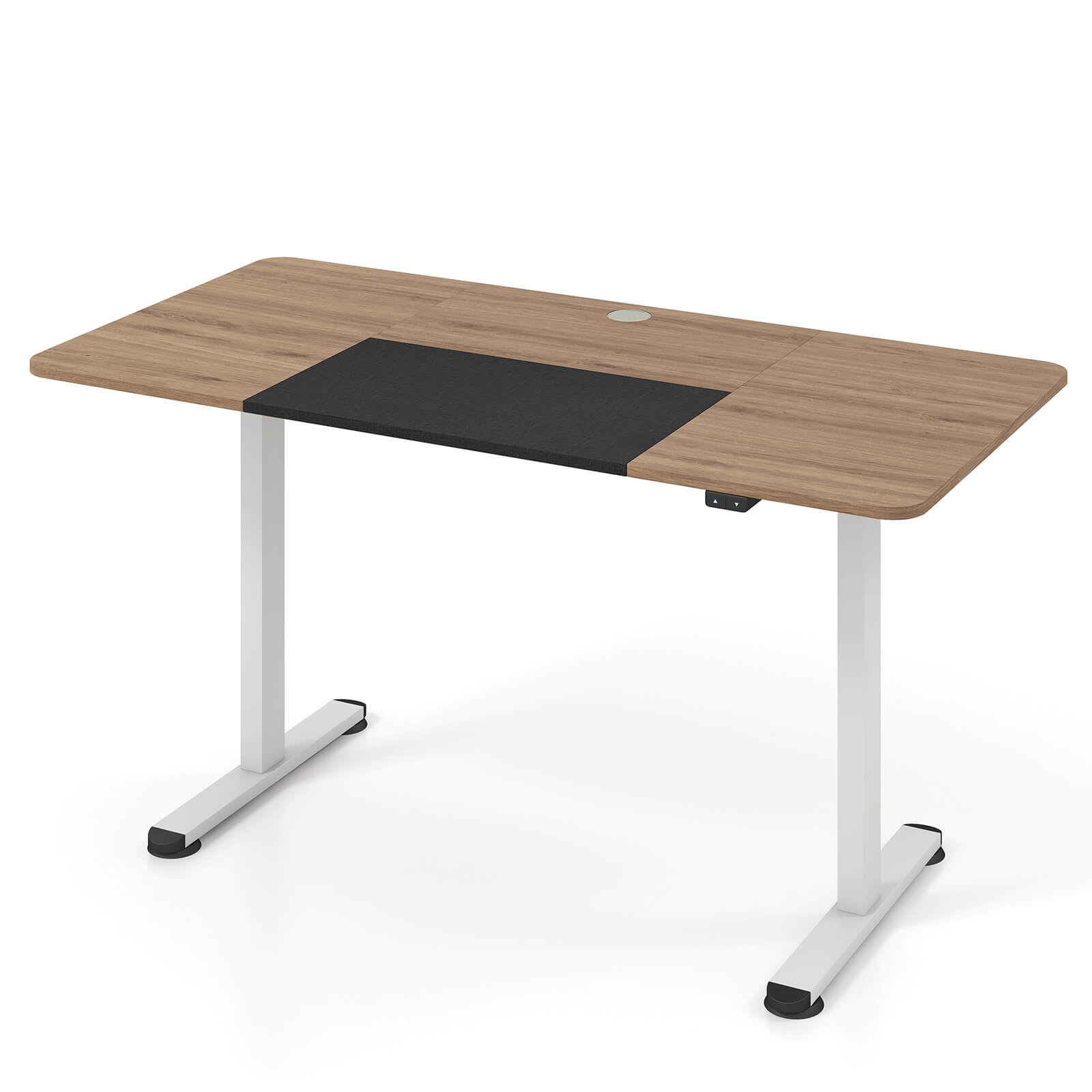 Alt View 19. Costway - Adjustable Standing Desk with Electronic Controls - 55" Wide - Natural and White.
