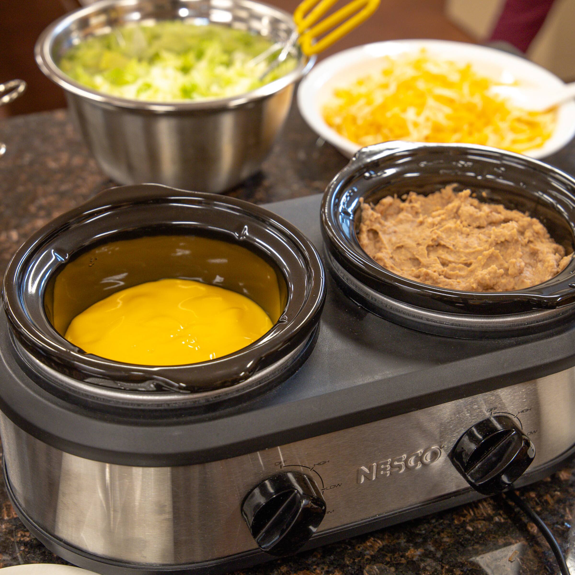 Back. Nesco - Dual Serving Station - Silver.