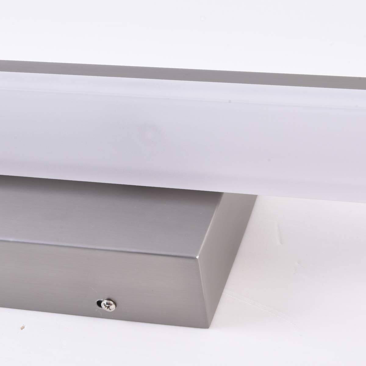 Back. HM 1810 - n Modern Led Vanity Light For Bathroom Lighting Dimmable w Brushed Nickel - Cold White 5000k 48 inches.