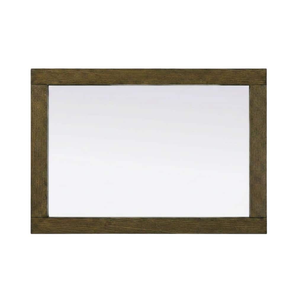 Elegant Kitchen and Bath - Noah Wooden Rectangle Mirror 22 x 32 - Hazel Oak price history on PriceWatchPro