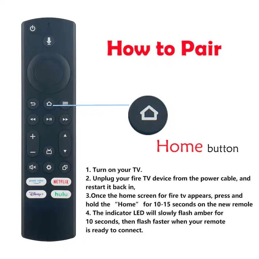 Unplug Remote From Game Control VINABTY New Voice Replaced Remote Control Fits for TCL HISENSE Insignia ...