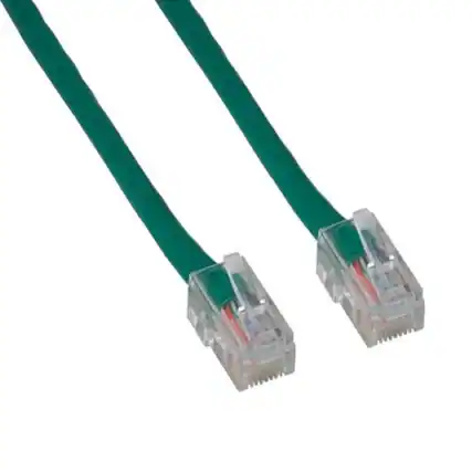 Front. Sanoxy - 25ft Cat5e Ethernet Patch Cable, 350 MHz High Speed LAN Network Cord, UTP, RJ45, Green - Green.