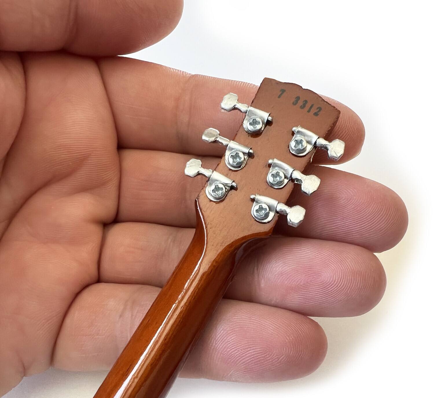 Alt View 4. Axe Heaven - Duane Allman - Axe Heaven Duane Allman Gibson 1957 Les Paul Goldtop Mini Guitar Replica Collectible - Collectibles - Multicolor.