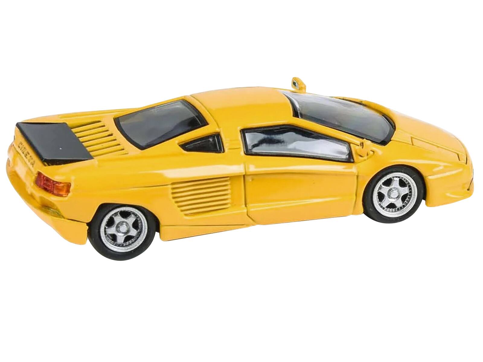 Angle. Paragon - 1991 Cizeta V16T Super Fly Yellow 1/64 Diecast Model Car by Paragon Models - Yellow.