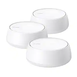 TP-Link - Deco 7 BE5000 Dual-Band Wi-Fi 7 Whole Home Mesh Router System – Deco BE5000 (3-Pack) - White
