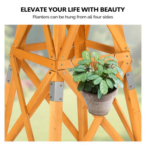ELEVATE YOUR LIFE WITH BEAUTY  
Planters can be hung from all four sides