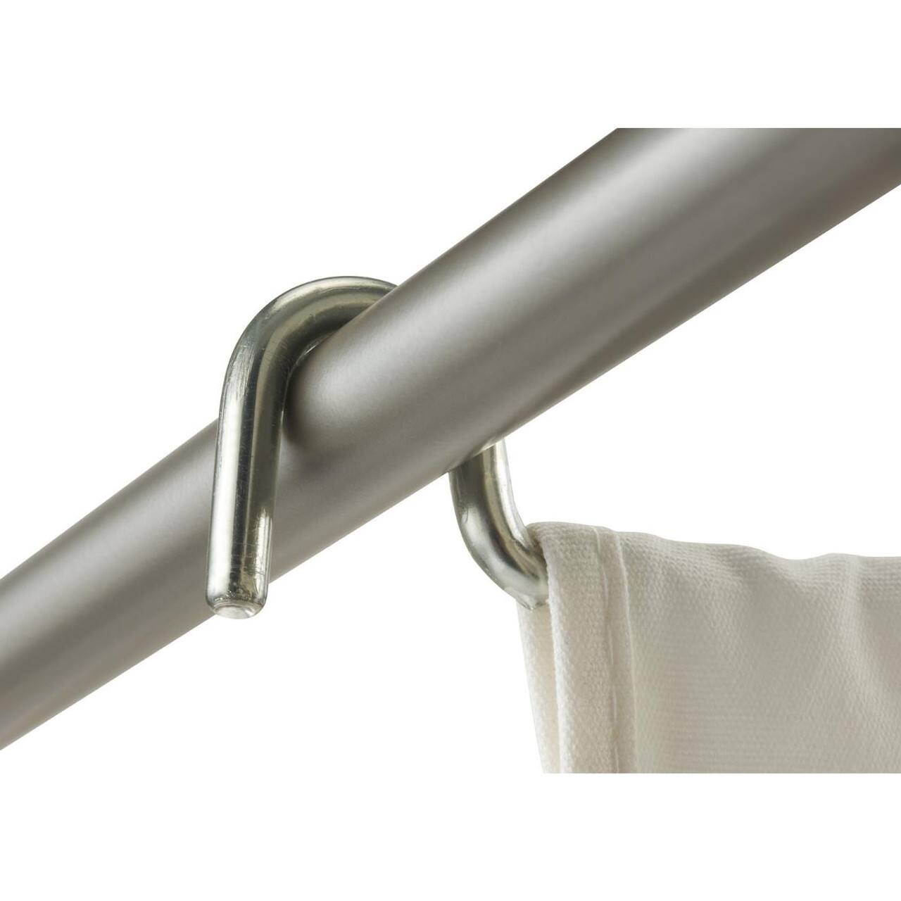 Alt View 11. TRINITY - EcoStorage 3-Bag Bamboo Laundry Cart Chrome Poles - Chrome.