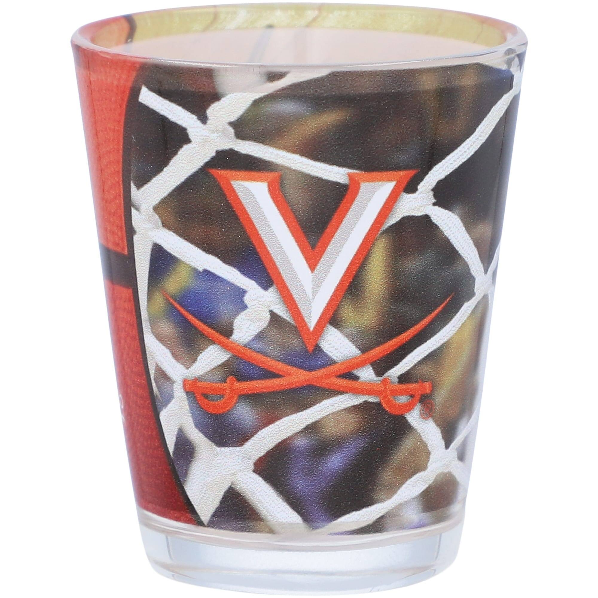 Alt View 1. Indigo Falls - Virginia Cavaliers 2oz. Basketball Collector Shot Glass - Multicolor.