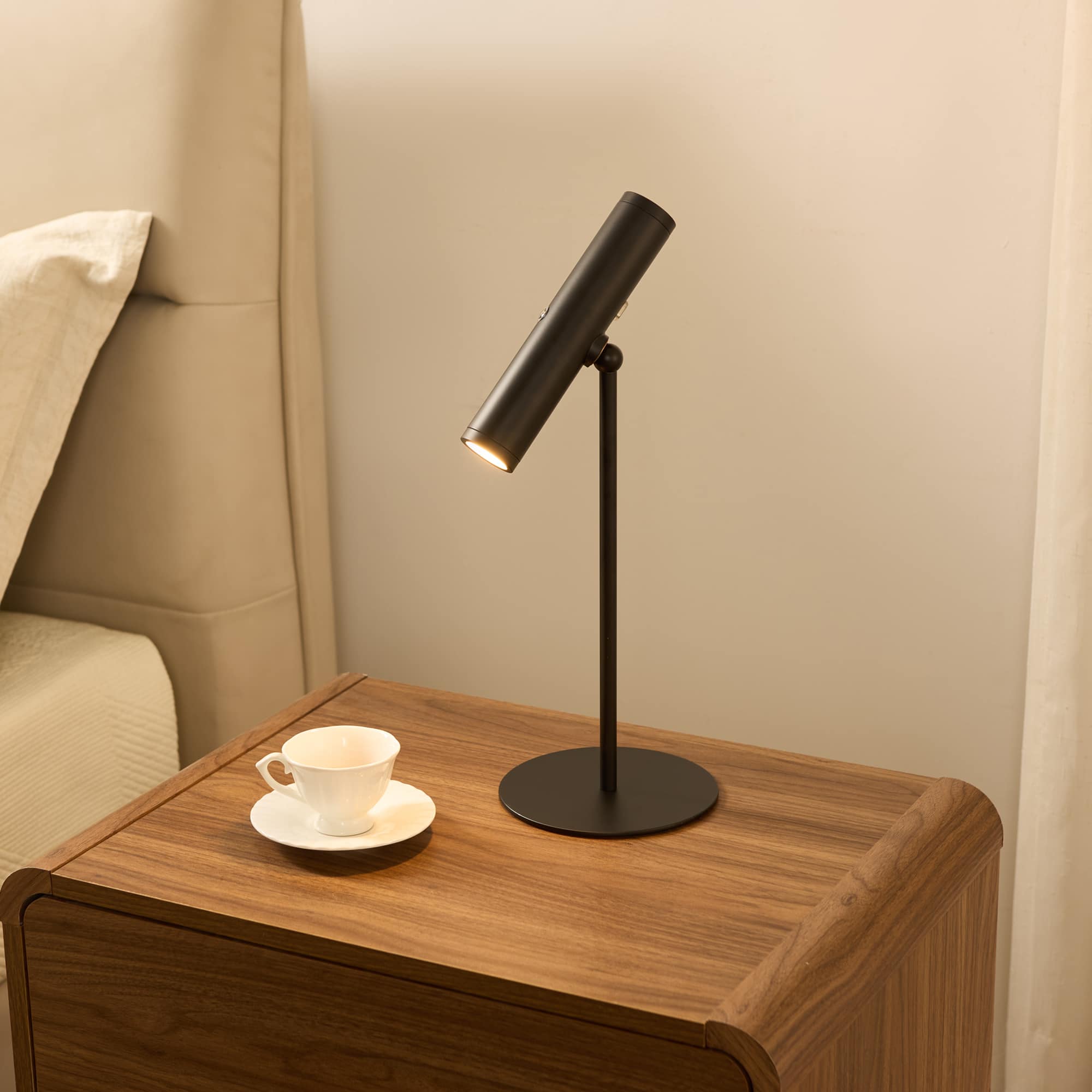 Kings Brand Furniture - Cordless Rechargeable LED Table Lamp Magnetic Adjustable Head & Touch Dimmer