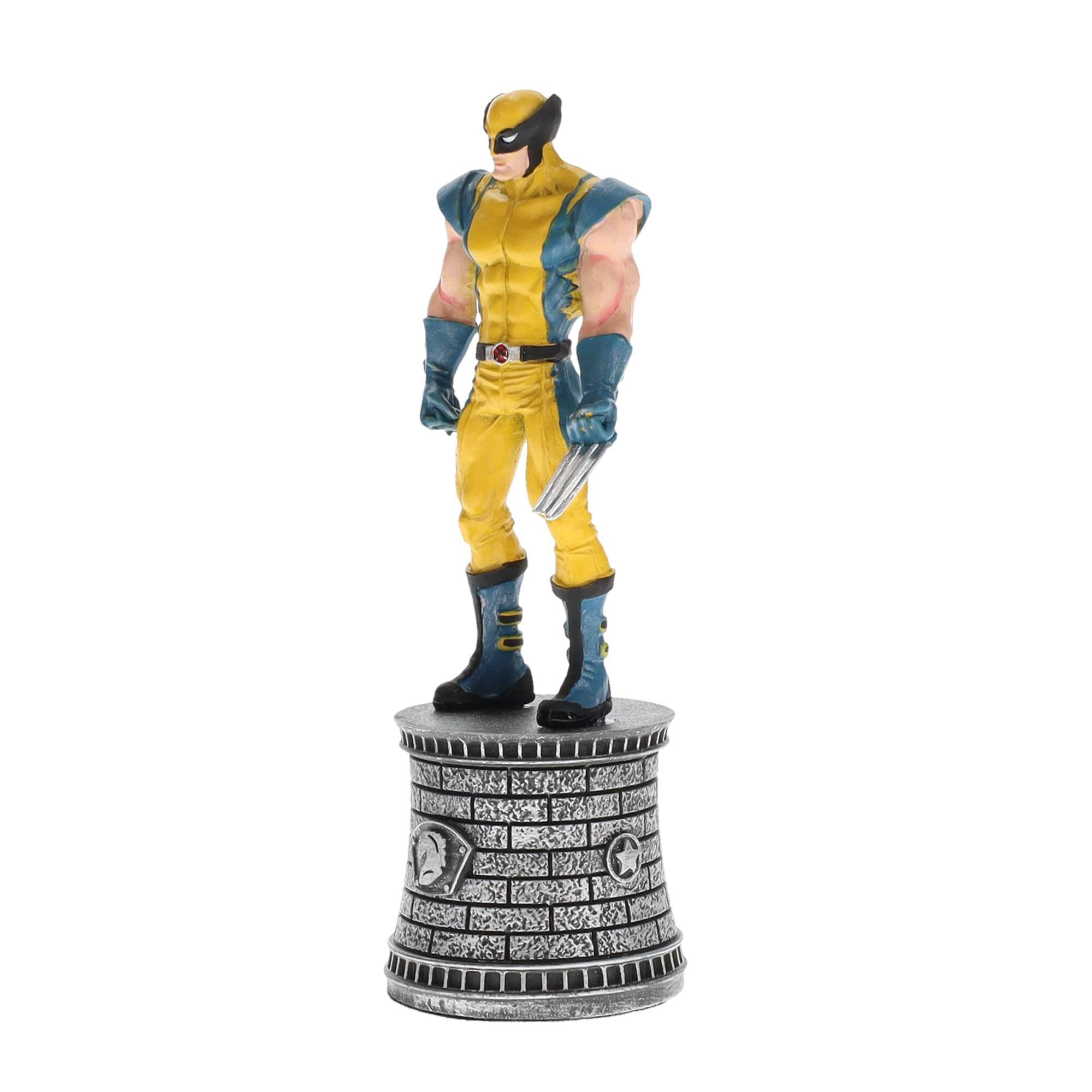 Alt View 1. Marvel - Marvel Chess Collection #3 Wolverine (Knight) | Chess Piece Only - Gold.