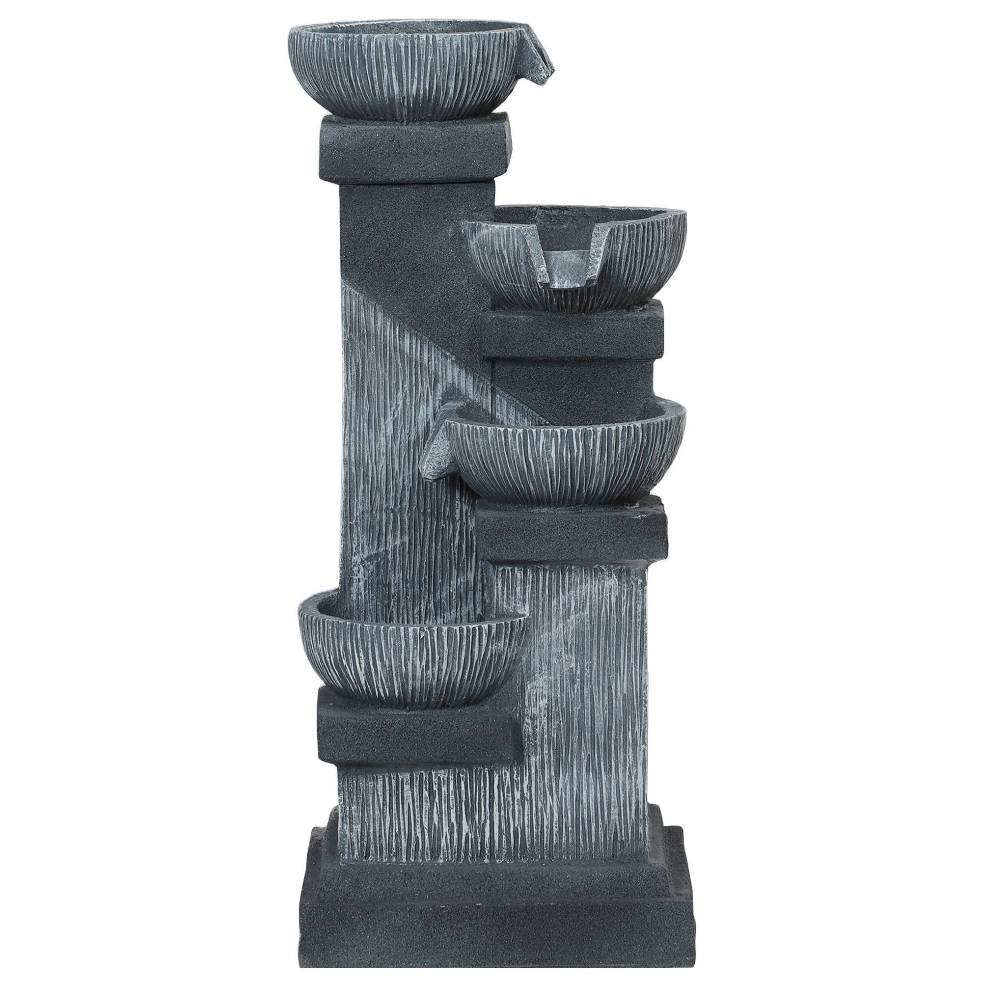 Front. Outsunny - Water Fountain - Gray.