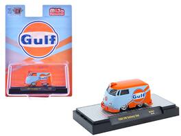 M2 - 1960 Volkswagen Delivery Van "Gulf Oil" Limited Edition to 5500 pieces Worldwide 1/64 - Light Blue And Orange