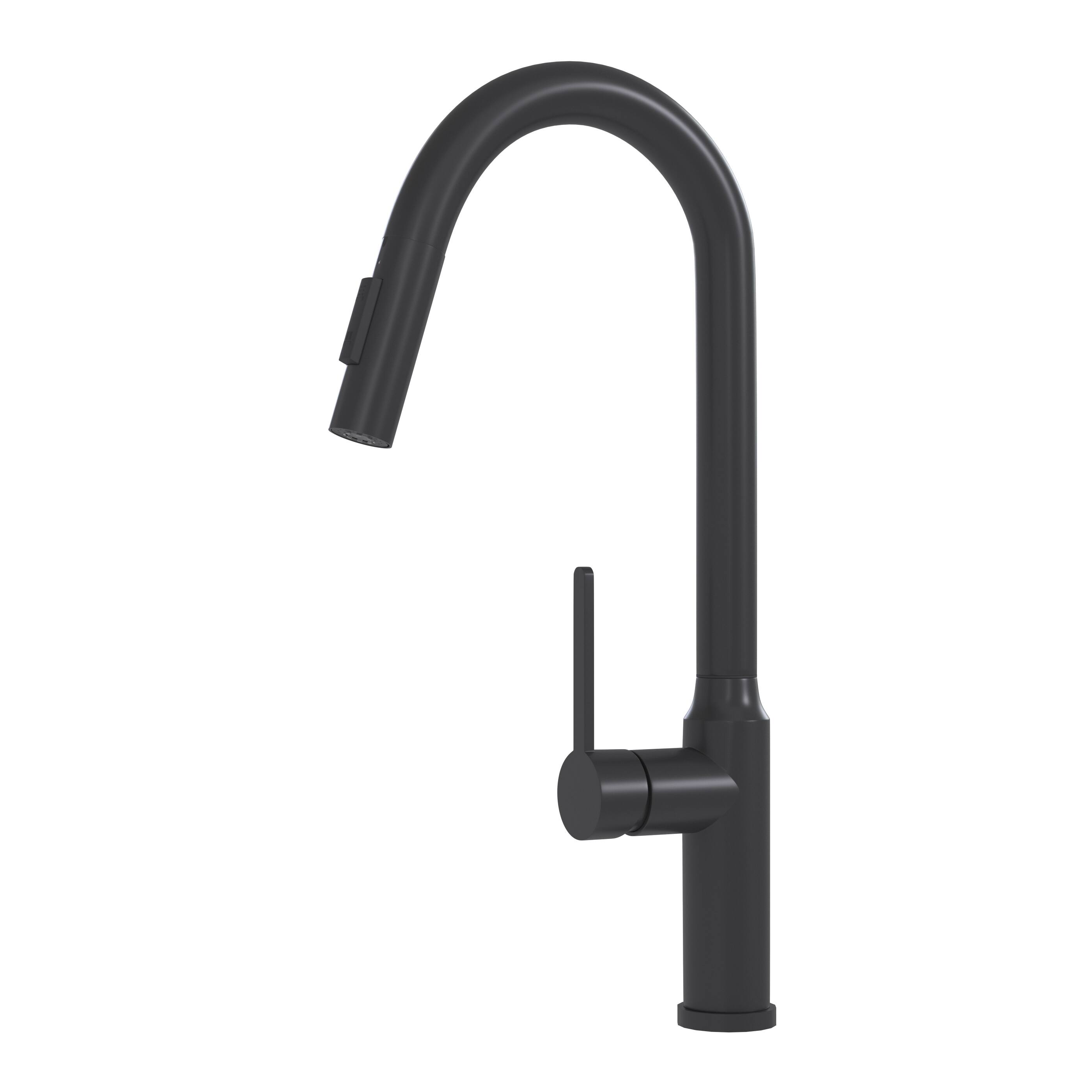 Alt View 5. Bothwa Home - Bothwa Home KF-SL023 Kitchen Faucet in Matt Black Finish - Matt Black.