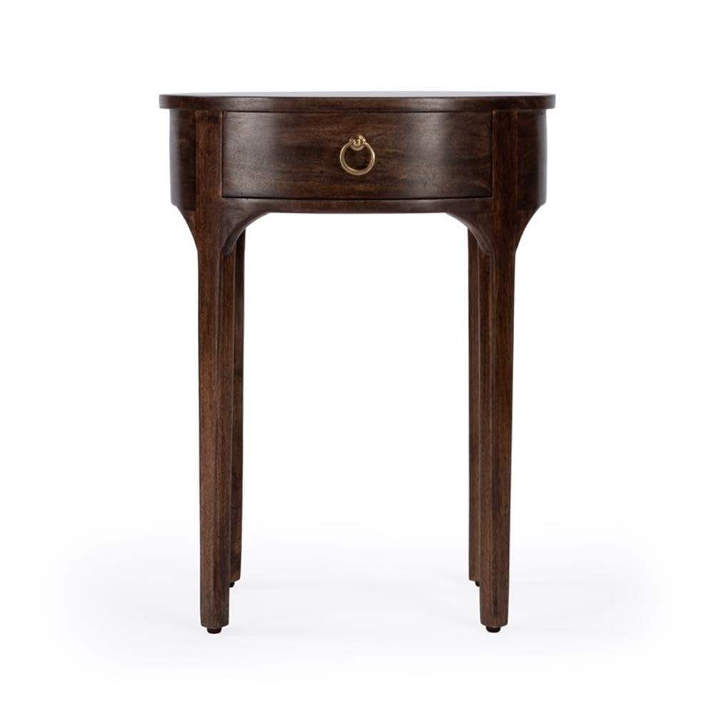 Back. Butler Specialty - Alinia 1 drawer End Table - Dark Brown.