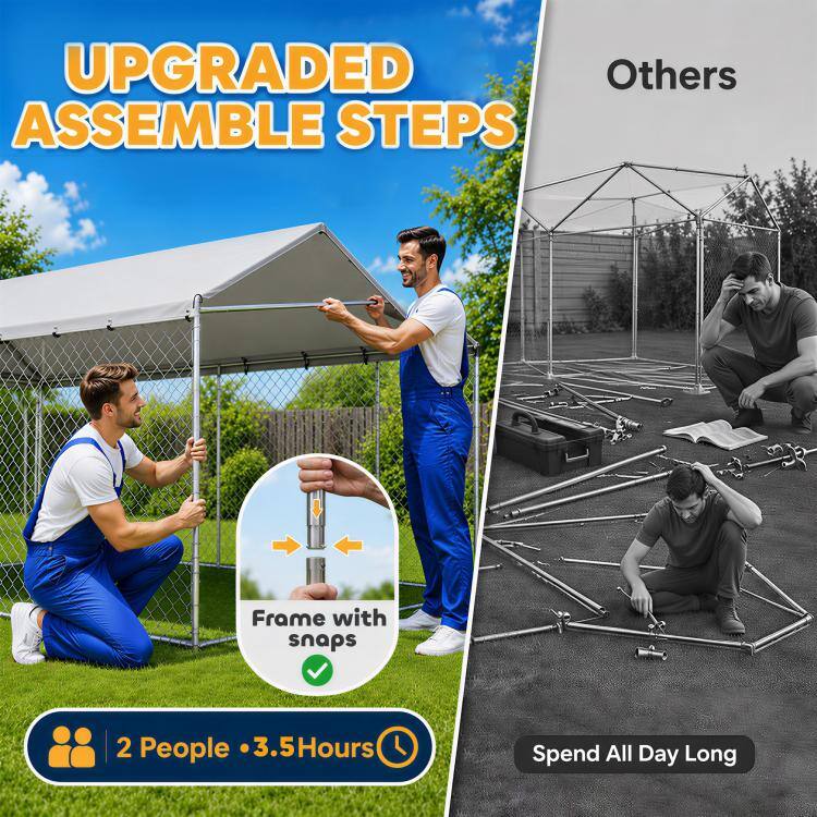 UPGRADED ASSEMBLE STEPS

Others

Frame with snaps

2 People • 3.5 Hours

Spend All Day Long