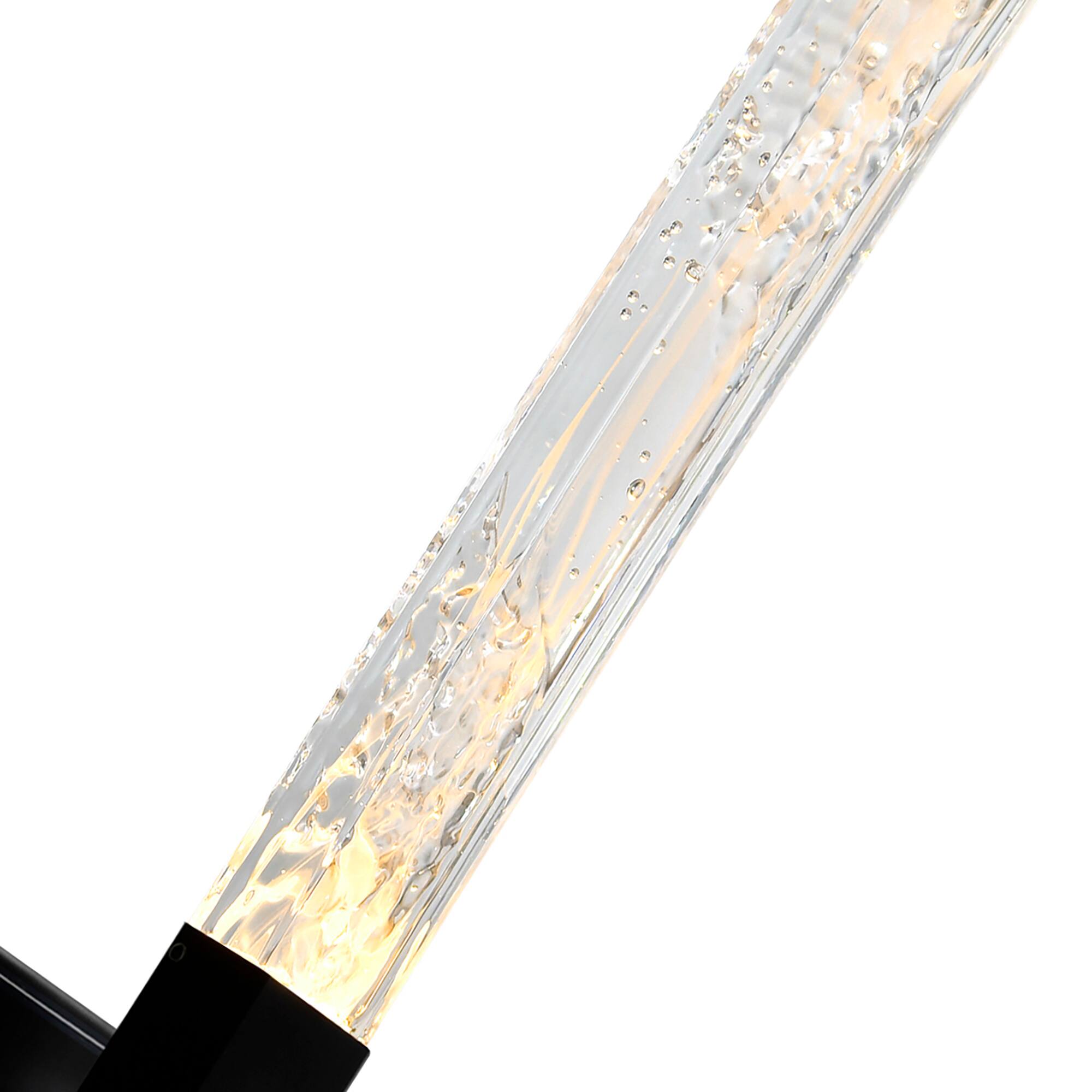 Back. CWI Lighting - Greta Integrated LED Black Vanity Light - Black.