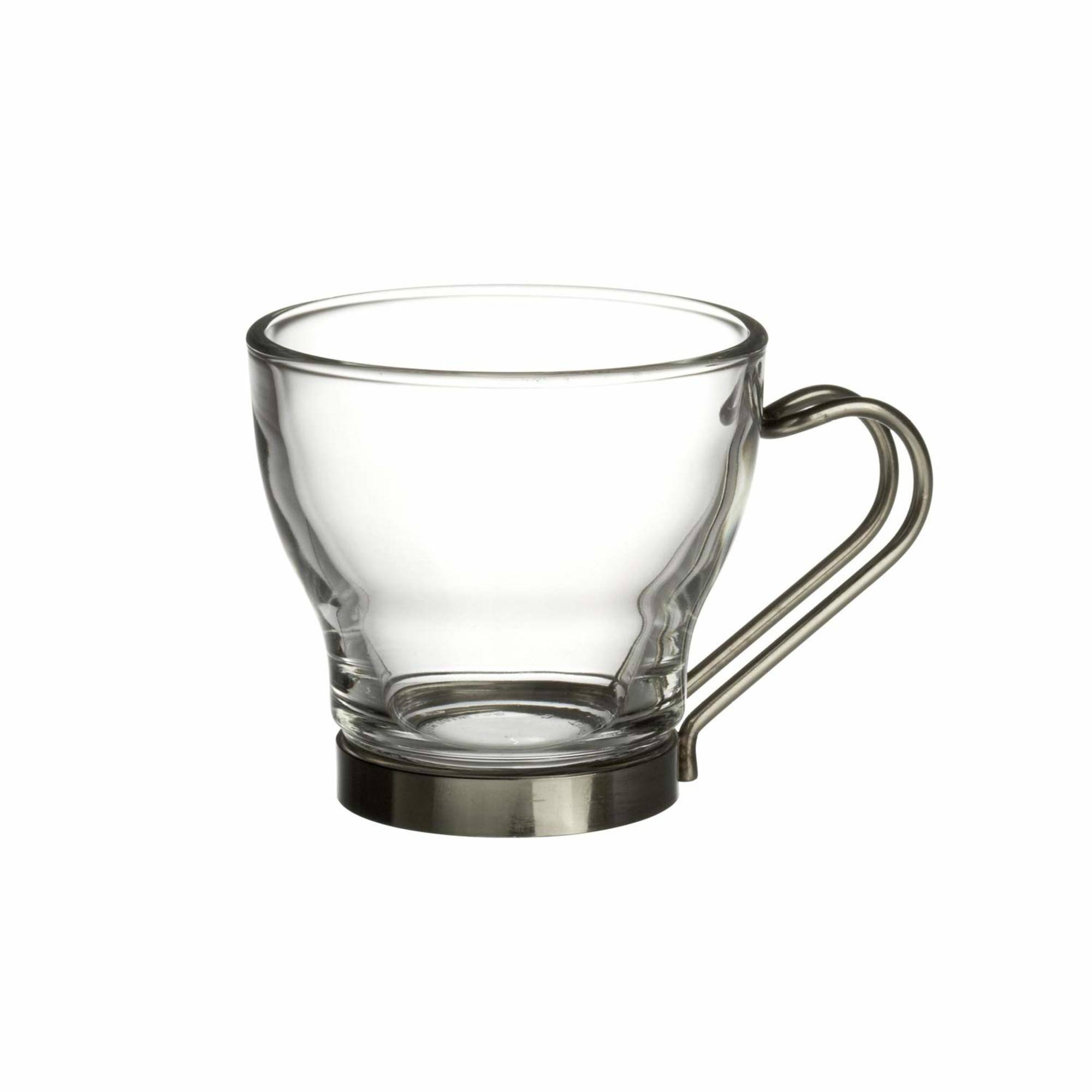 Angle. Bormioli Rocco - Bormioli Rocco Oslo Glass Espresso Cups Set of 4 Clear Dishwasher Safe - Clear.