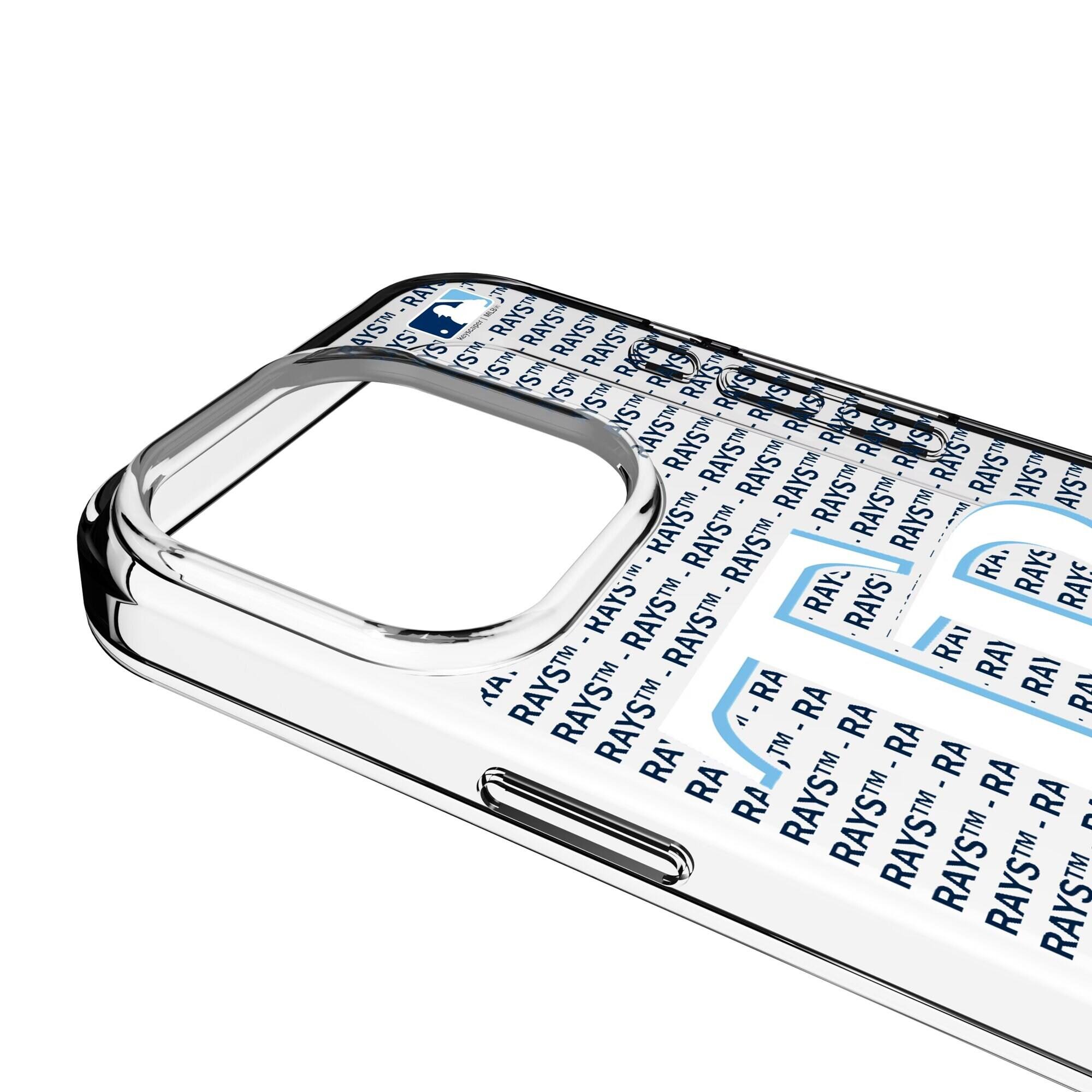 Keyscaper MLB Tampa Bay Rays Text Backdrop Clear iPhone Case 12/12 Pro ...