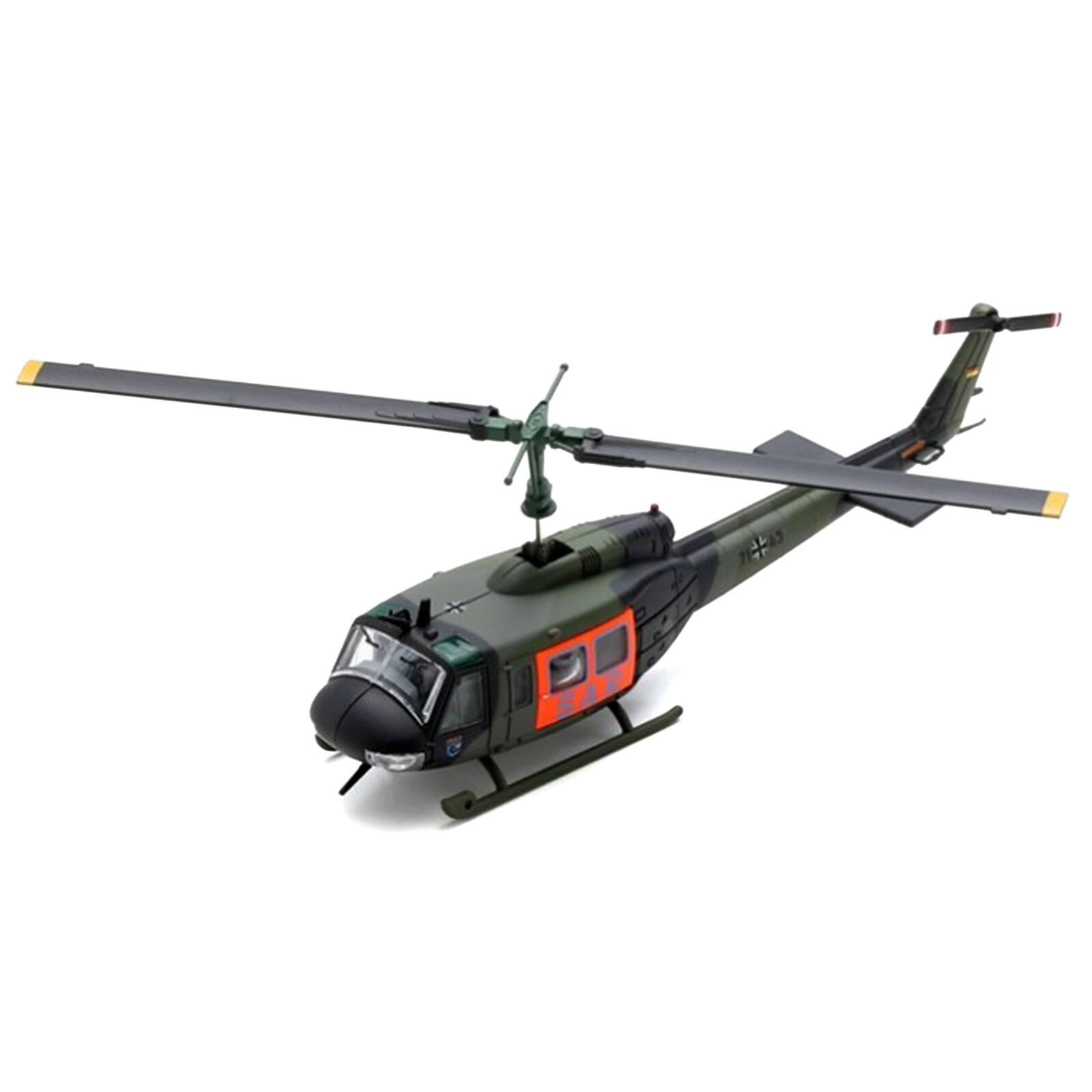 Alt View 1. Schuco - Bell UH 1D Helicopter "SAR - German Army" Green Camouflage 1/87 (HO) Scale Diecast Model Car by Schuco.