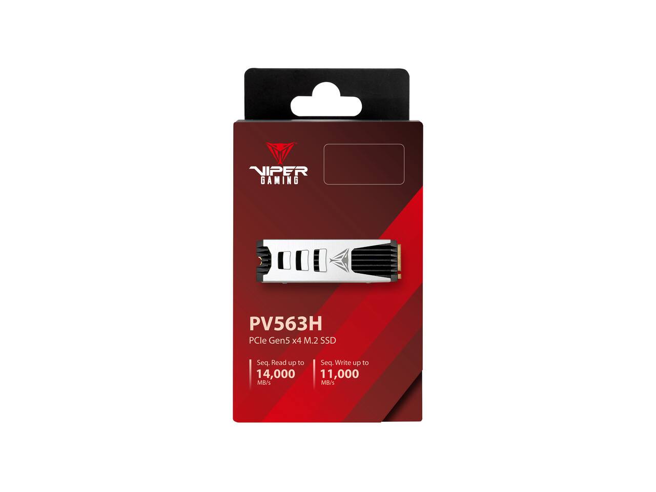NIPER GAMING  
PV563H PCIe Gen5 x4 M.2 SSD  
Seq. Read up to 14,000 MB/s  
Seq. Write up to 11,000 MB/s