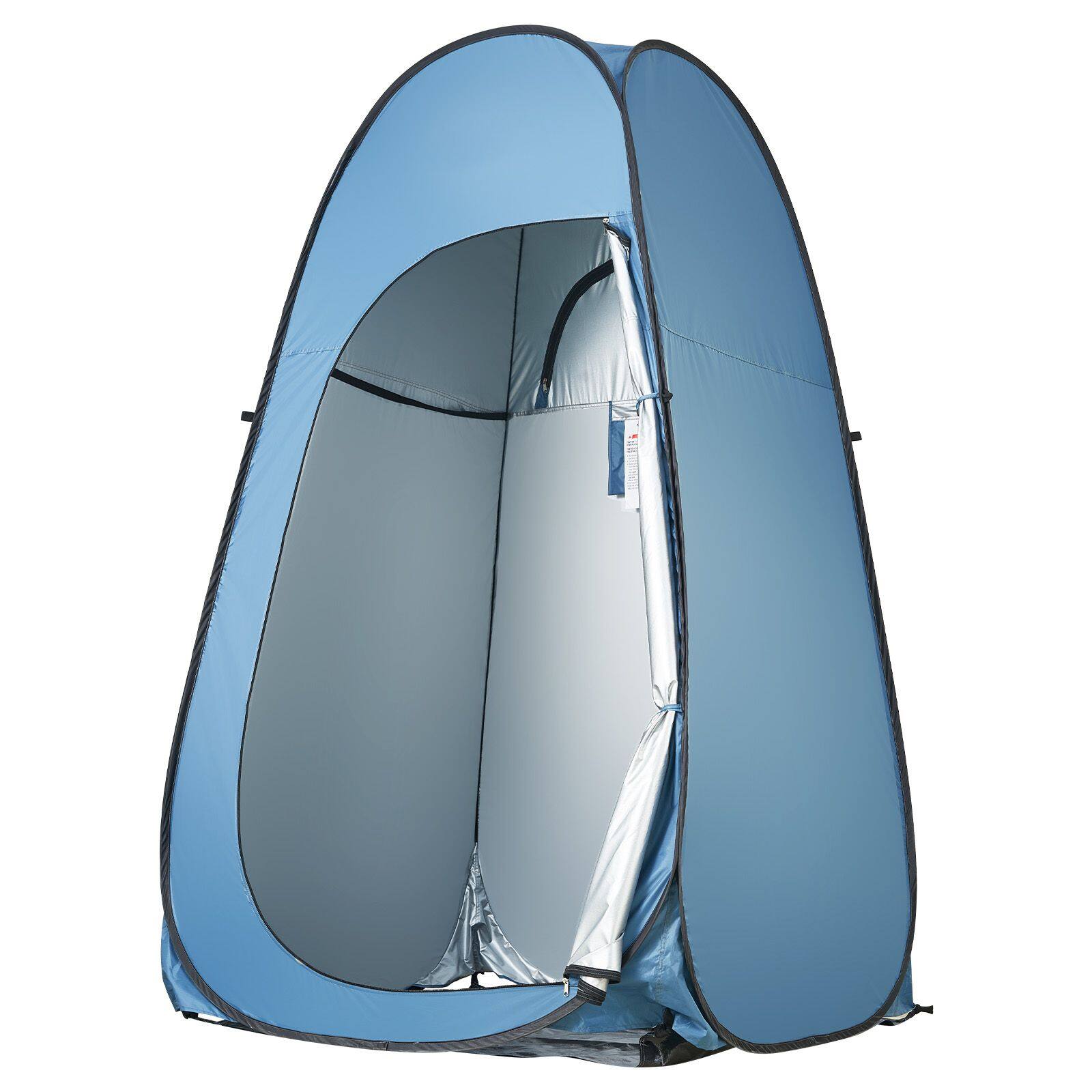 Alt View 7. Loheer - Loheer Pop Up Shower Tent Instant Portable Privacy Tent Camping Changing Room with Bag UPF 50 Water Resistant Silver - Silver.