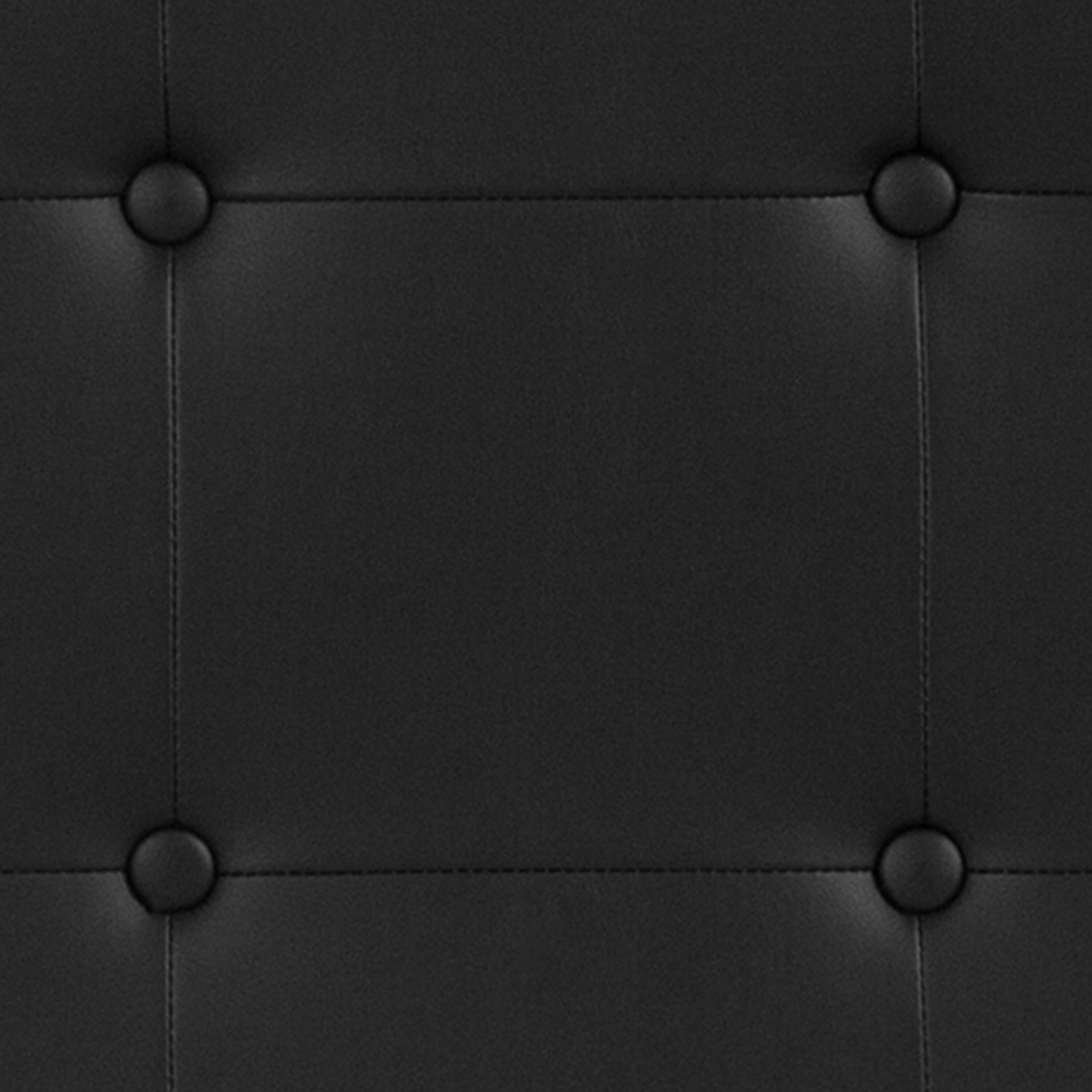 Alt View 9. Emma + Oliver - Button Tufted Adjustable Height Upholstered Headboard - Black.