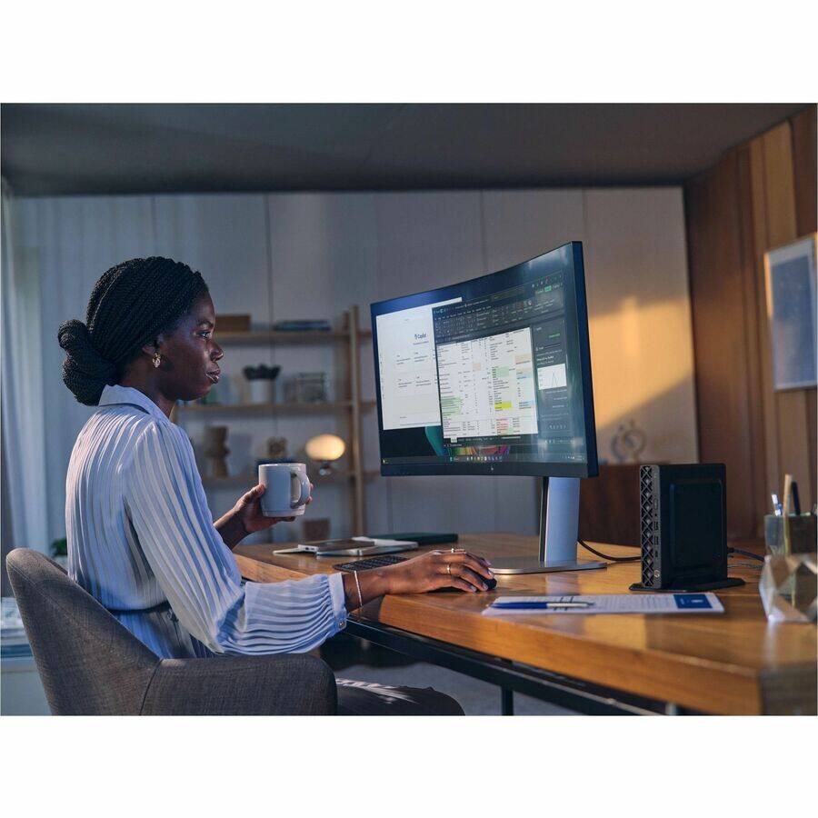 Alt View 1. HP - HP EliteDesk 8 G1a Desktop Computer - AMD Ryzen AI 7 350 - 64 GB - 1 TB SSD - Mini PC - Jack Black - AMD Chip - Windows - Black.