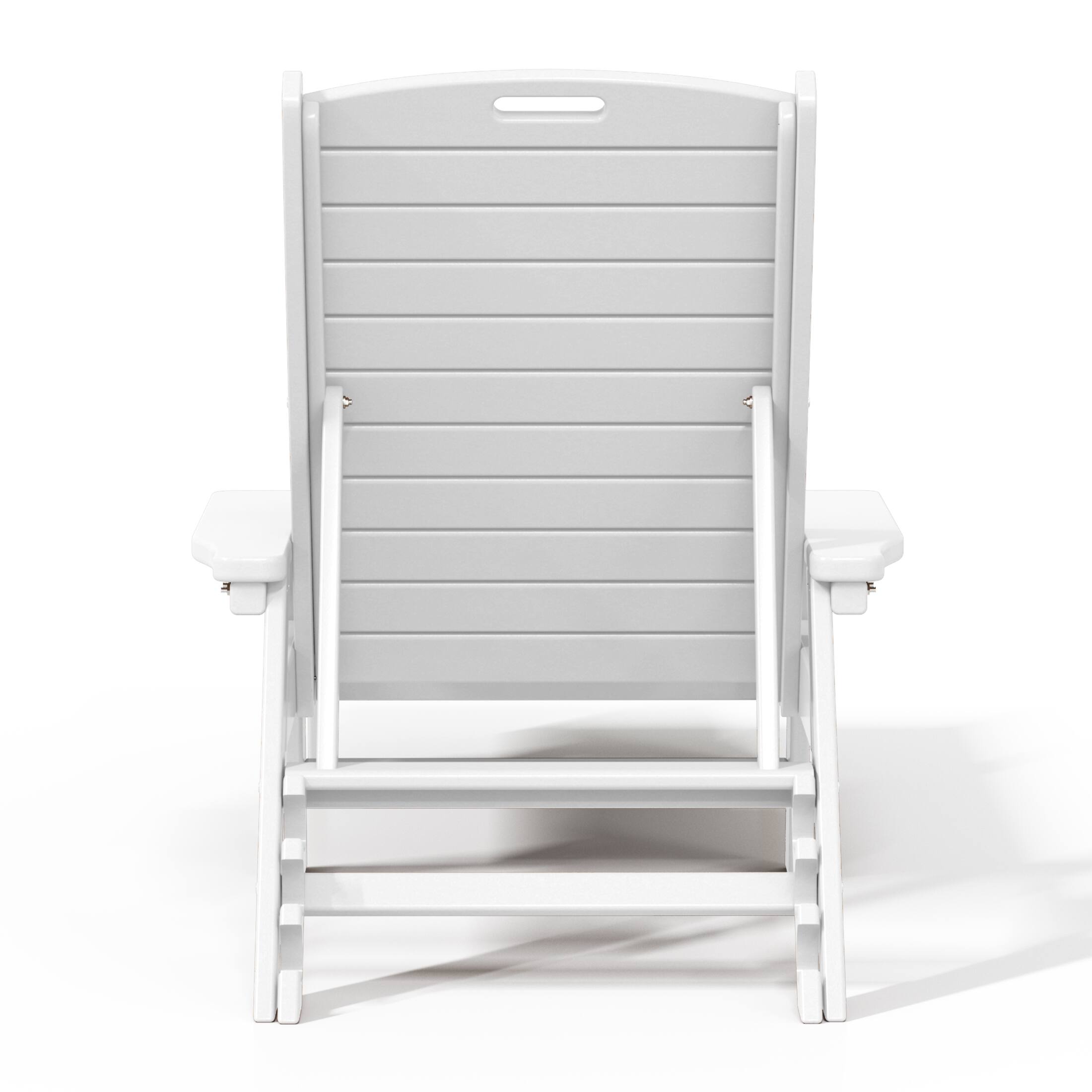 Alt View 1. WestinTrends - WestinTrends Malibu Poly Reclining Chaise Lounge - White.
