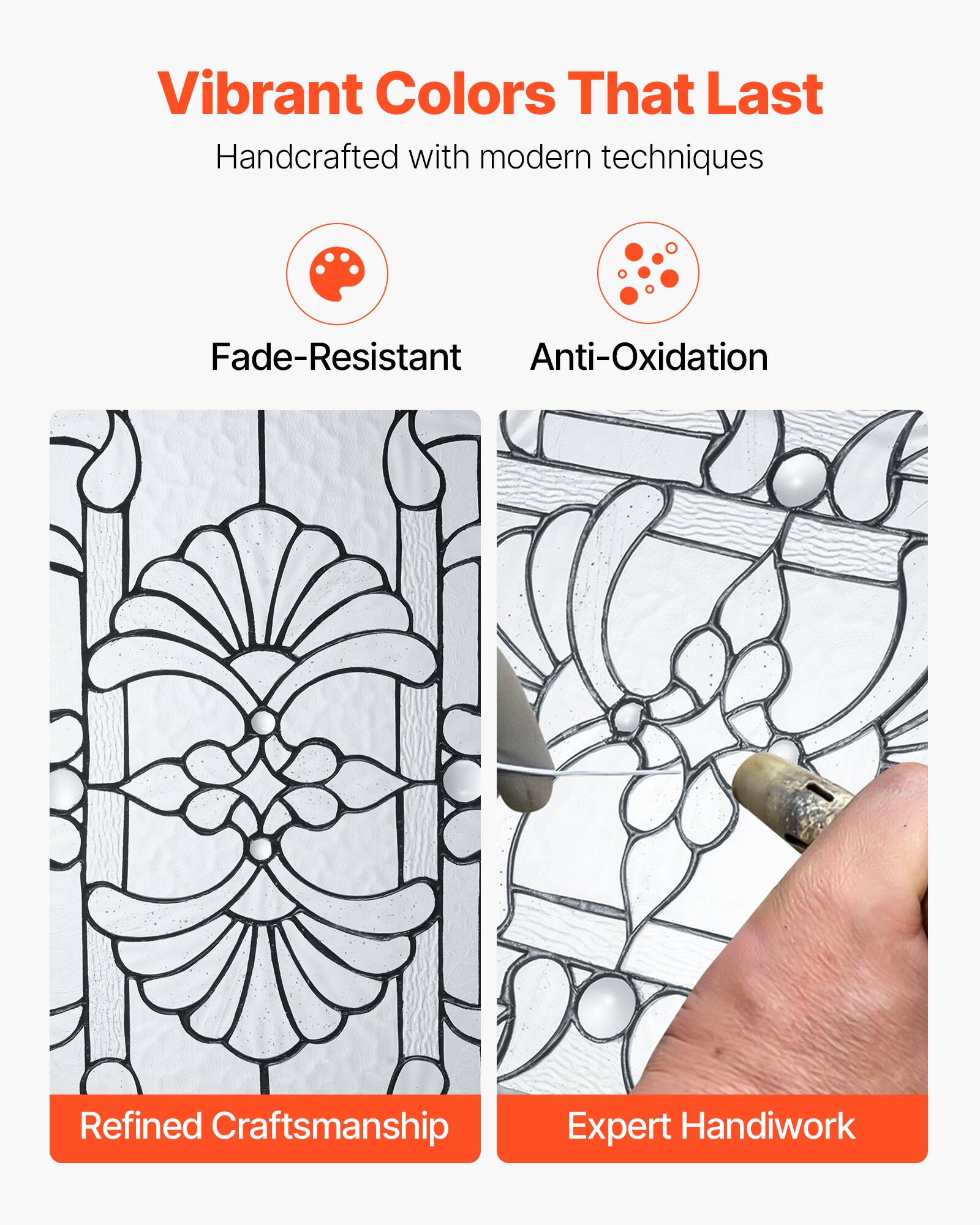 Vibrant Colors That Last  
Handcrafted with modern techniques

- Fade-Resistant
- Anti-Oxidation
- Refined Craftsmanship
- Expert Handiwork