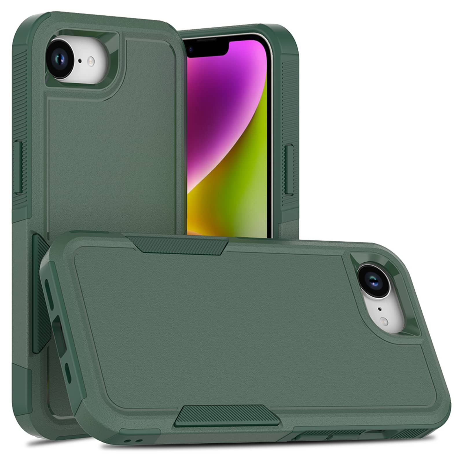UUCOVER - Shockproof Case for iPhone 17e / iPhone 16e Hybrid Dual Layer TPU + PC Protective Anti-Slip Rugged Back Cover - Darkgreen price history on PriceWatchPro