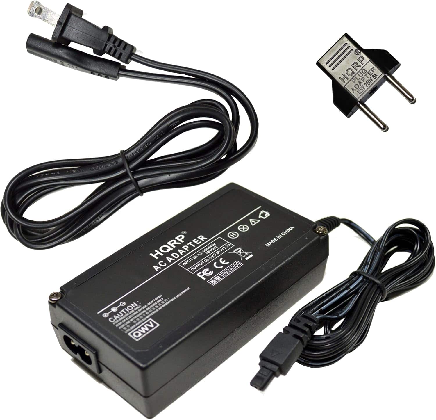 HQRP - AC Adapter for Canon CA-560 ZR50MC ZR45MC ZR40 ZR30MC ZR10 ZR20 ZR25MC ZR30MC, Optura 100MC 200MC Pi Camcorder