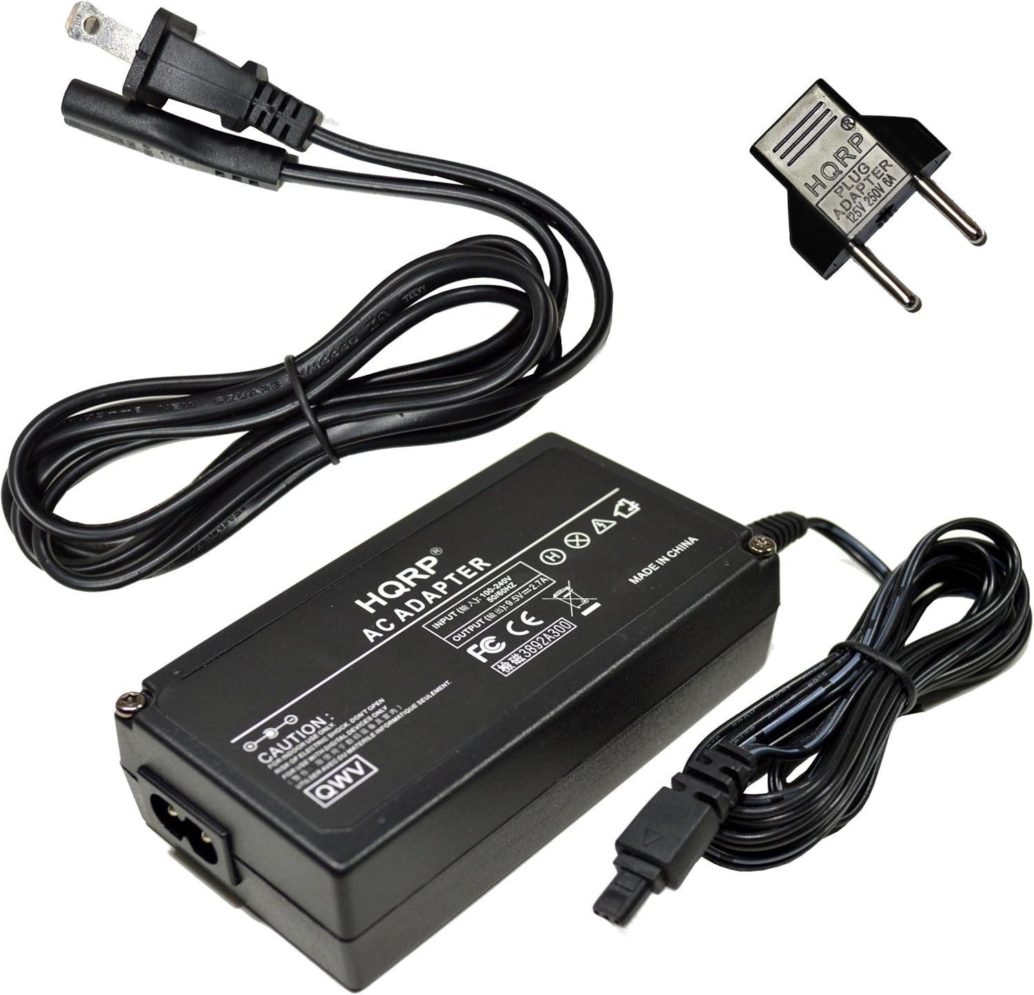 HQRP PLUG 250V~ 5A 125V~ VAG R702033  
HQRP ADAPTER -2.7A IN 100 M 27A SH = - INPUT ON AC OUTPUT CE FC S2A300 G MN - NEUL - CAUTION: QwV IN CHINA MADE