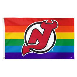 WinCraft - New Jersey Devils 3' x 5' Single-Sided Deluxe Team Pride Flag - Multicolor