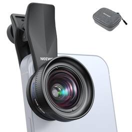 Neewer - 18mm Wide Angle Lens for Phone, 0.75X/100° FOV, 17mm Thread Clip, 6 Elements, LS-72