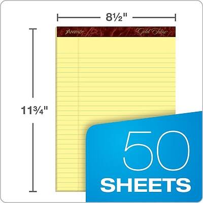 AMPAD 8 1/2" x 11 3/4" Full Size 50 Sheets