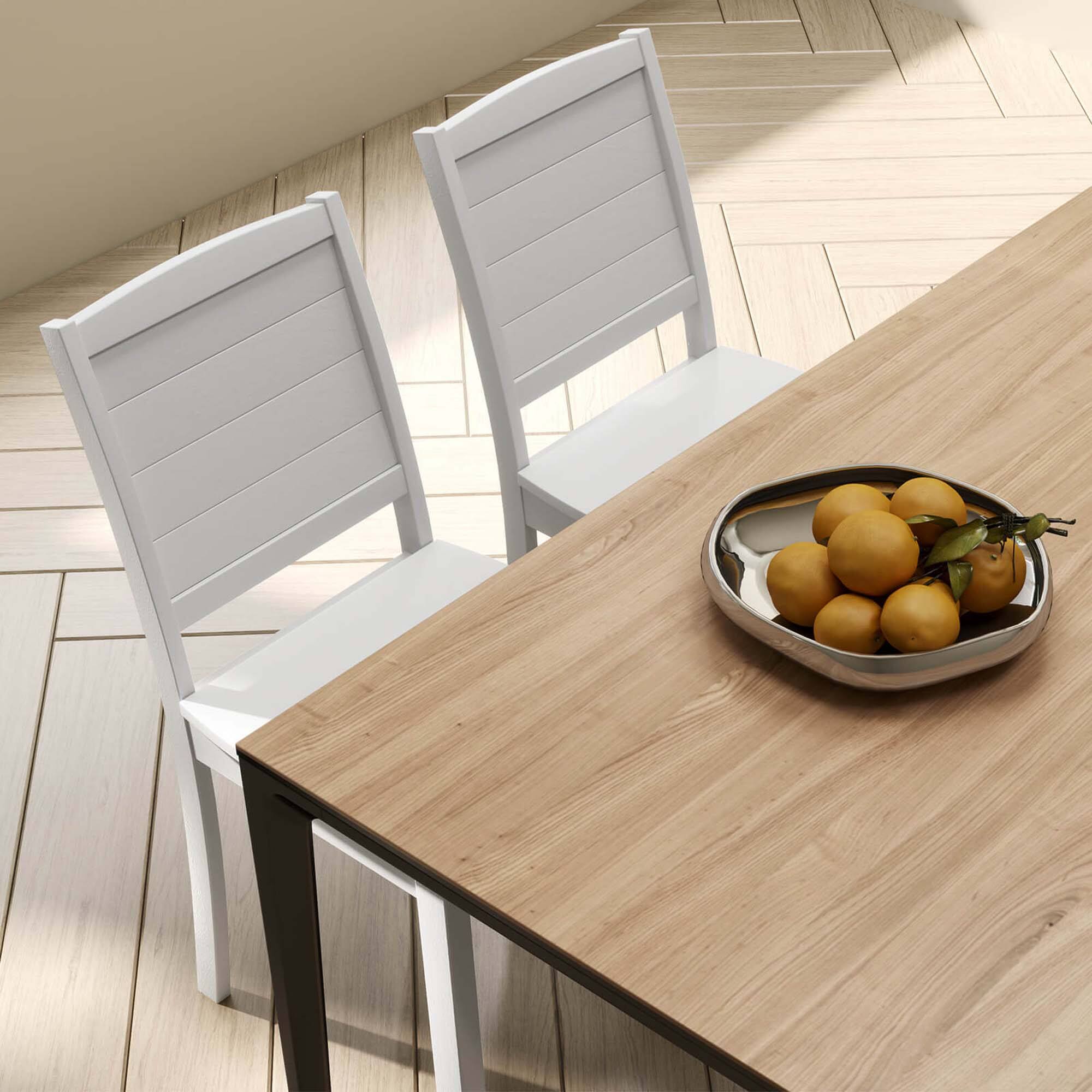 Alt View 1. Costway - Armless Wood Dining Chair Set of 2 with Rubber Wood Legs Curved Backrest Kitchen - White.