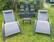 Alt View 1. PURPLE LEAF - 3-Pieces Oversized Aluminum Outdoor Chaise Lounge Patio Lounge Chair with Side Table, Grey - Grey.