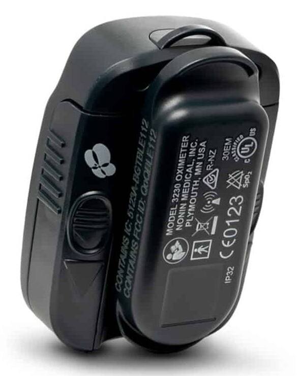 US QoQBLE112 OXIMETER INC. USA R-NZ 30EM CLASSIFIED TV MN MEDICAL, cods 5123A 3230 PLYMOUTH IC: FCC ID: MODEL NINON CE0123 CONTAINS CONTAINS IP32