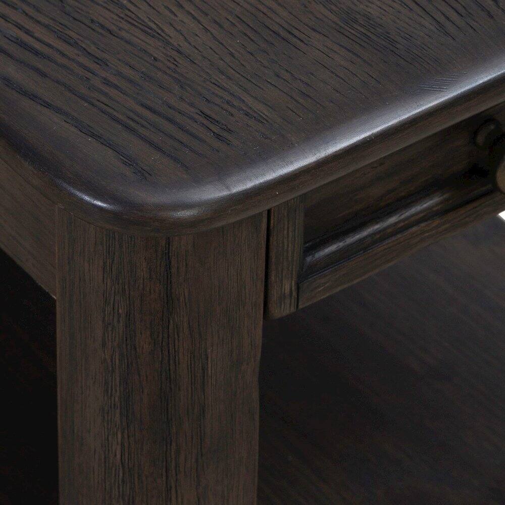 Alt View 6. Liberty Furniture Industries - Wallace Chair Side Table for Living Room - Aged Oak - Aged Oak.