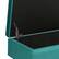 Alt View 13. Simpli Home - Owen Small Rectangular Storage Ottoman - Aqua Blue.