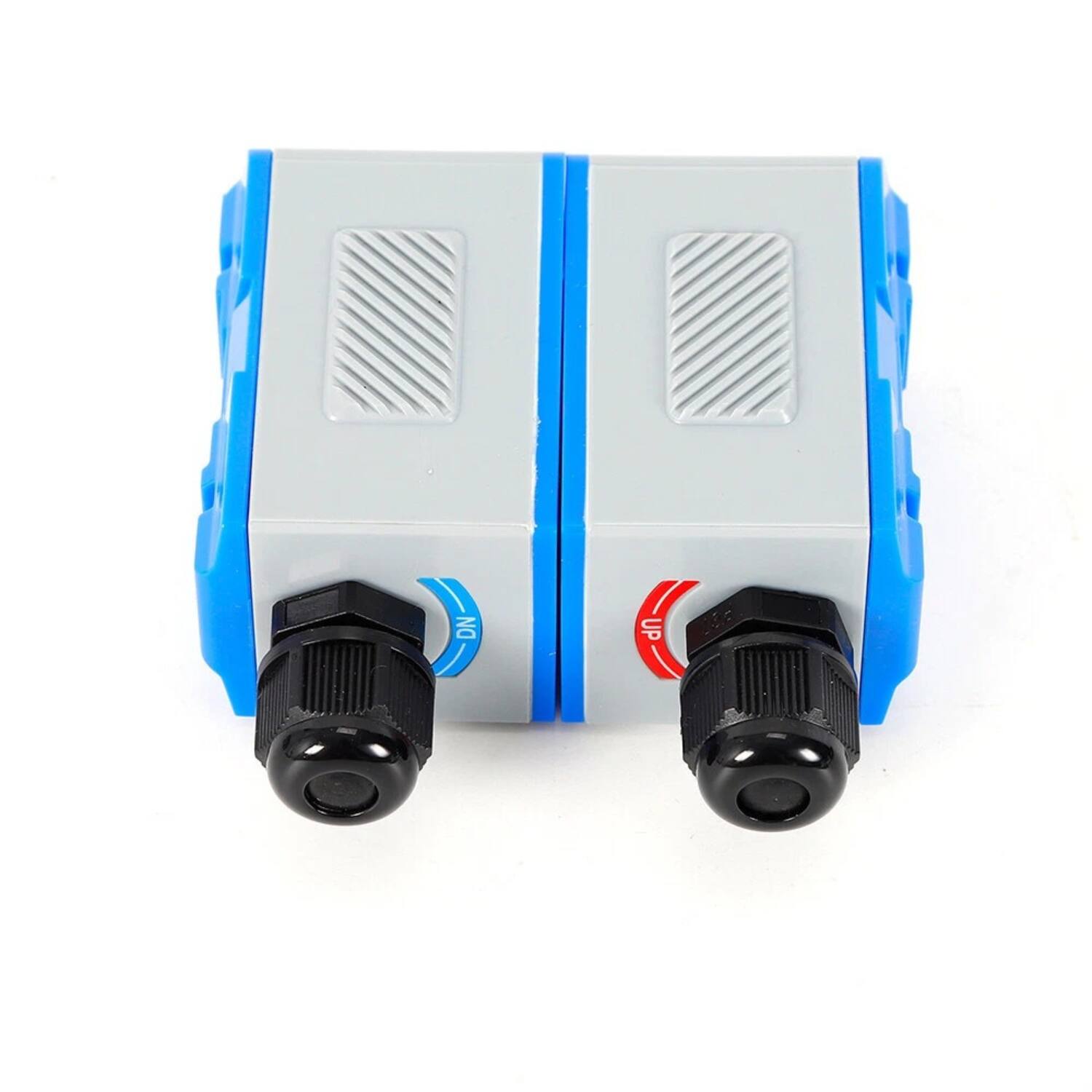 Left. Stock Preferred - Ultrasonic Flow Meter TUF-2000B + TM-1 Clamp-On DN50–DN700mm with RS485 Modbus - Blue.