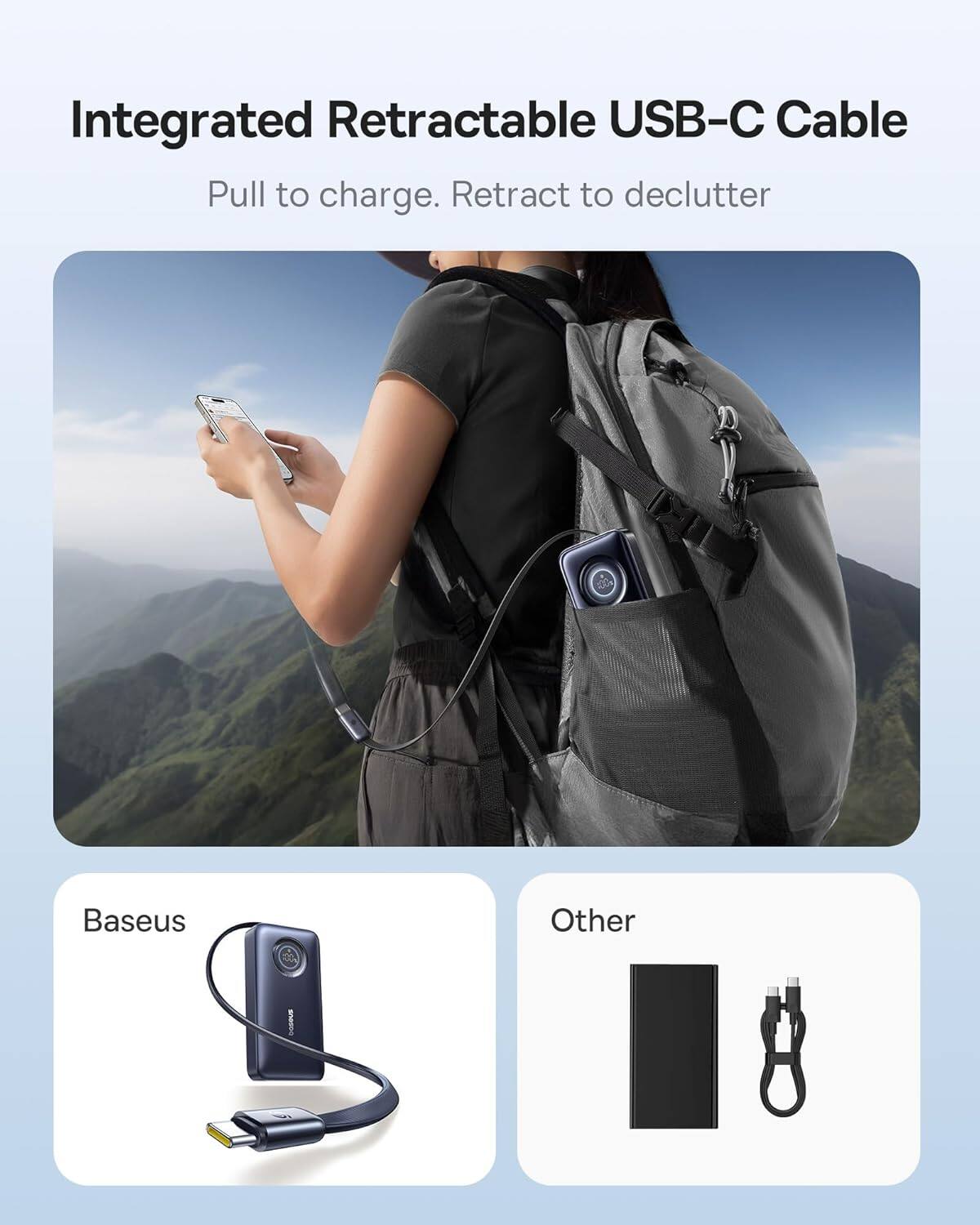 Integrated Retractable USB-C Cable

Baseus

Other