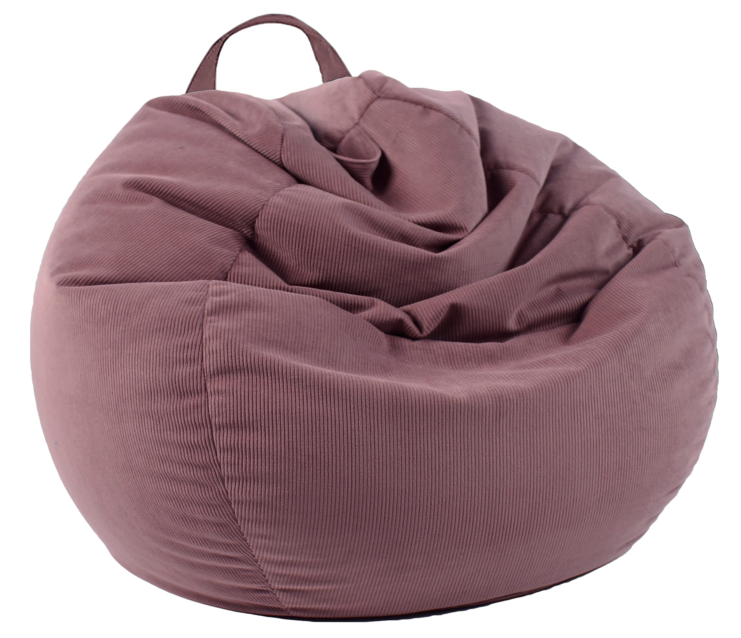 Front. JETRANSPORT - Stuffed Animal Storage Bean Bag Chair Cover (no Filler) For And Adults.pets Dogs/cats Lazy Beds.soft - Dusty Pink(cover Only) L For Adults.