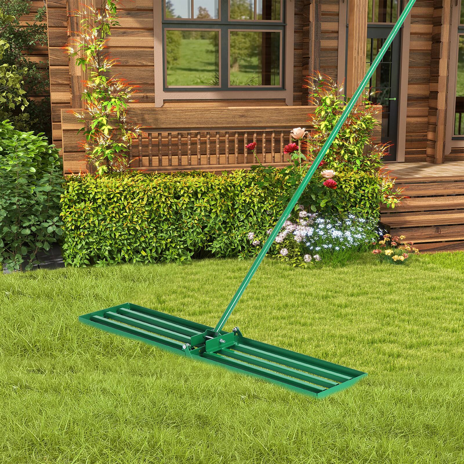 Winado Lawn Leveling Rake Powder Coated Garden and Lawn Leveling Tool  G54000181 - Best Buy, image size:900x900