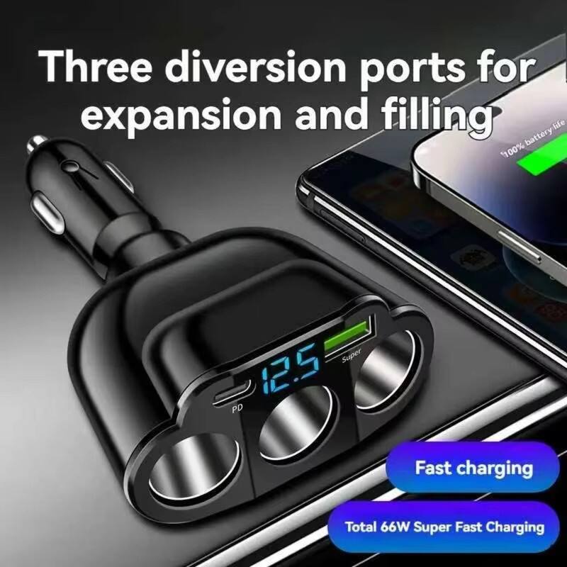 Three diversion ports for expansion and filling  
100% battery life  
12.5 PD  
Fast charging  
Total 66W Super Fast Charging