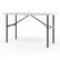 Alt View 2. Staples - 4' x 24" Heavy Duty Plastic Folding Table - White Granite.
